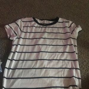 Black and white stripe shirt